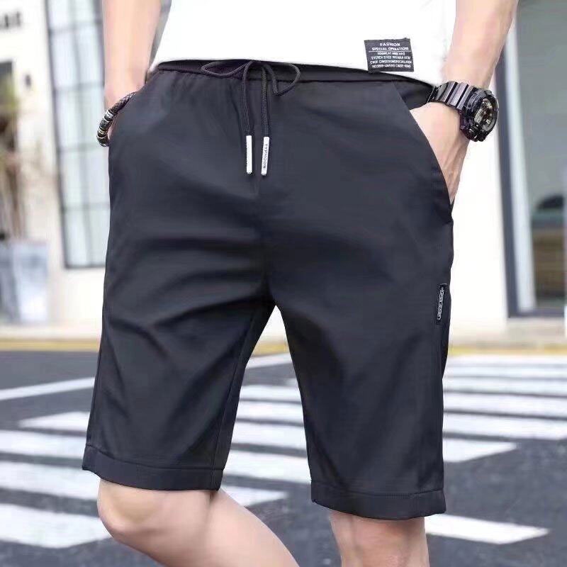 Quần Short Thể Thao Dáng Rộng Vải Lụa Mát Nhanh Khô Thời Trang Mùa Hè Cho Nam