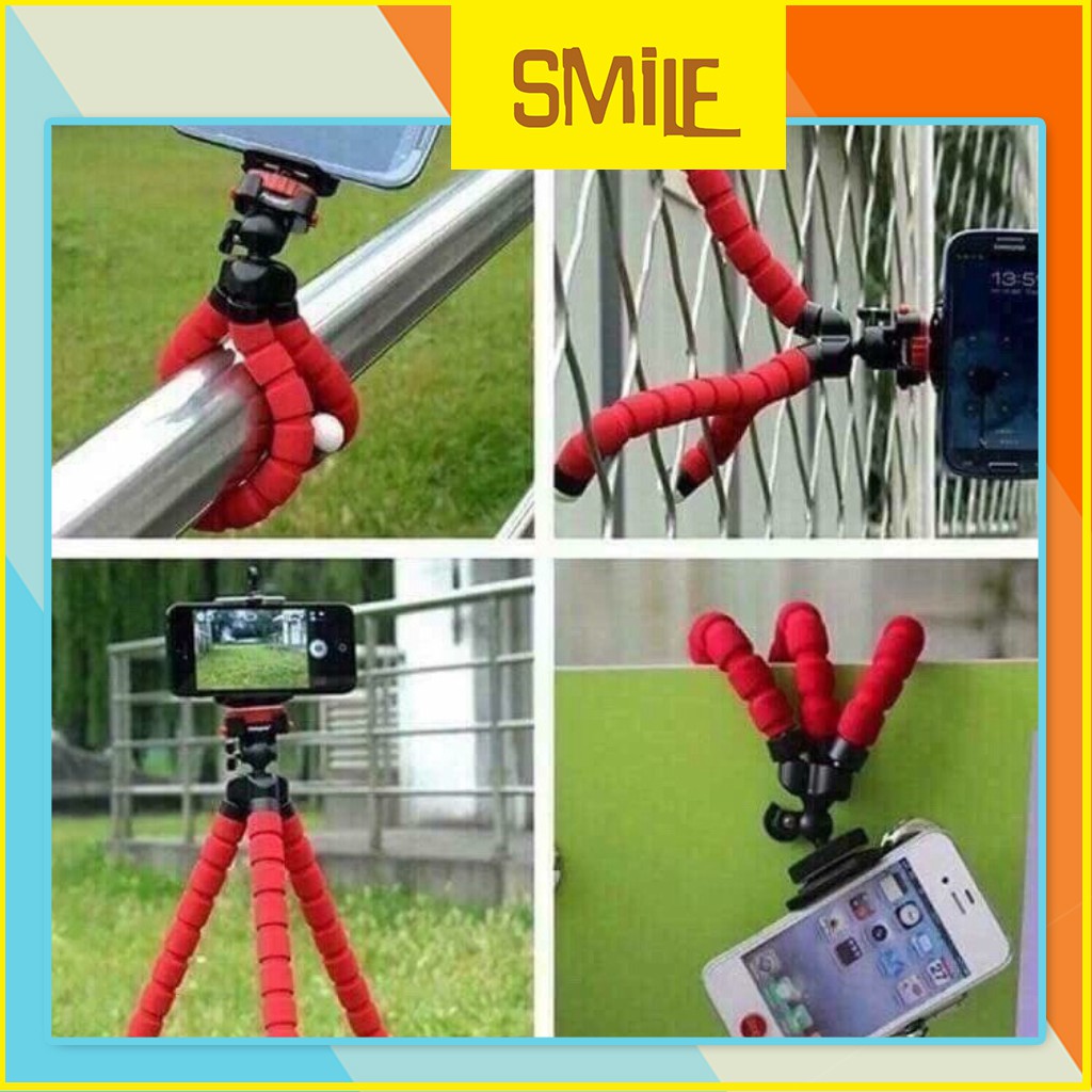 Tripod bạch tuộc mini đen đa năng cao cấp cho máy ảnh điện thoại phụ kiện thể thao