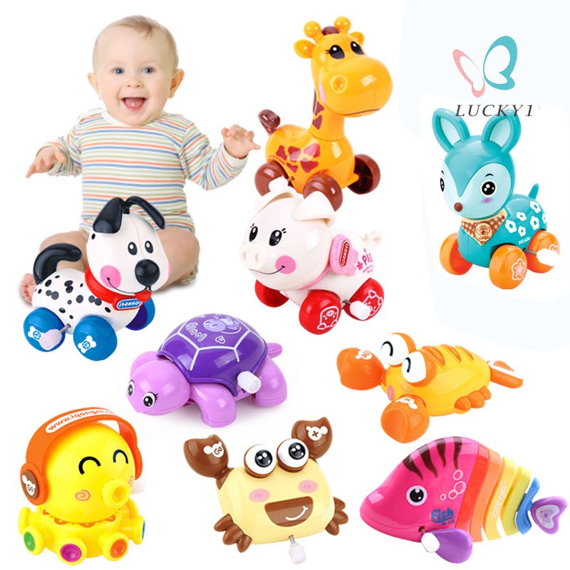 Cute Cartoon Animal Wind Up Toys Clockwork Classic Toy Newborn Baby Toy