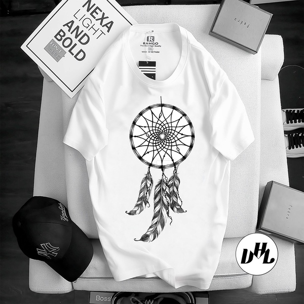 Áo thun nam nữ họa tiết DREAMCATCHER ĐƠN GIẢN đơn giản nhưng năng động, trẻ trung, vải dày mịn, thời trang VHL