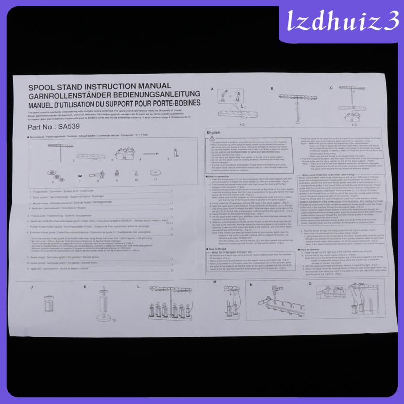 Giá Đỡ Cuộn Chỉ 10 Ngăn Cho Máy Thêu