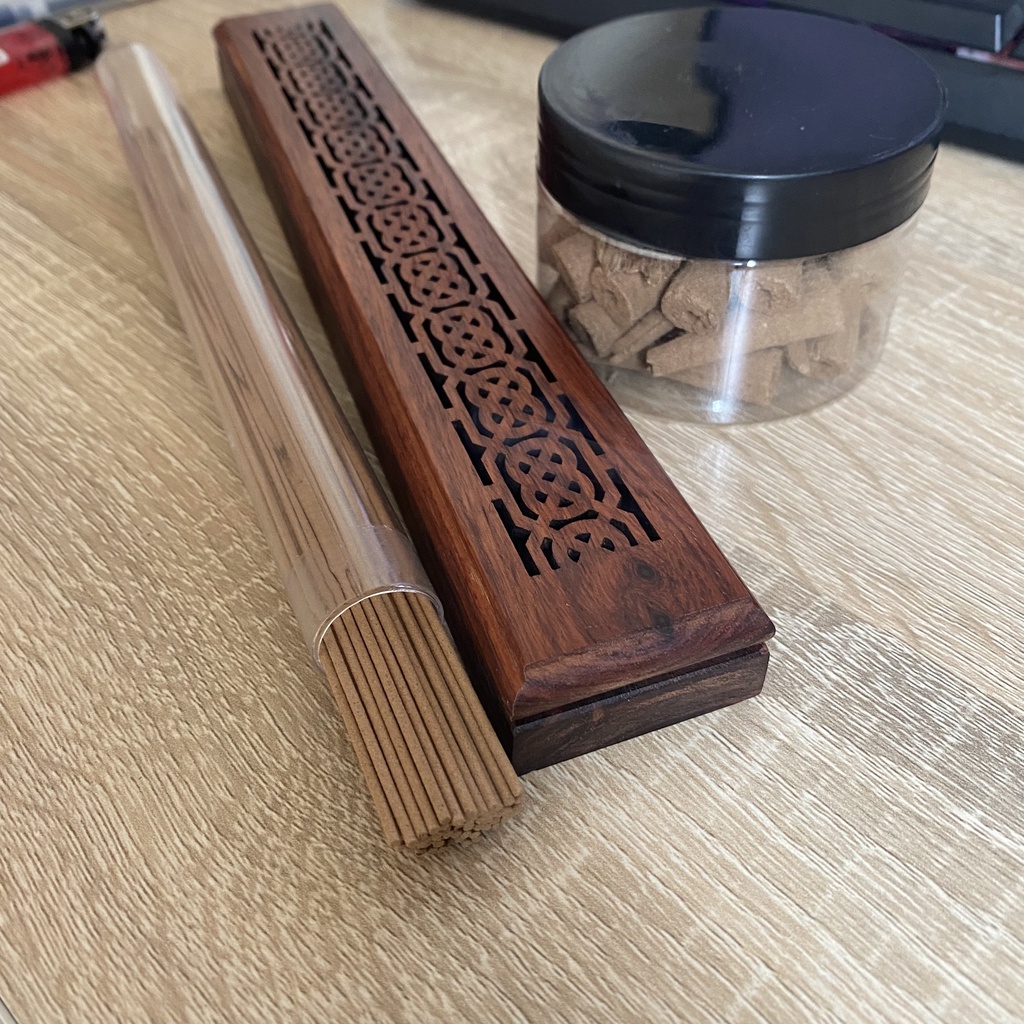 Nhang Trầm Không Tăm Đặc Biệt - Nhang Trầm Hương Thơm Ngọt Ngào Thư giãn, Thanh Lọc Không Khí