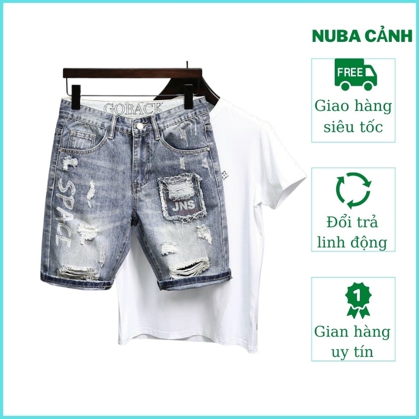 Quần short jean nam mẫu mới đẹp giá rẻ,quần bò TCS 258