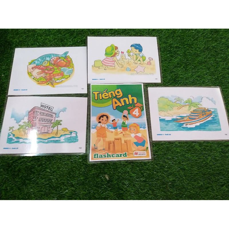 FREESHIP Thẻ flashcard tiếng anh 4 BGD