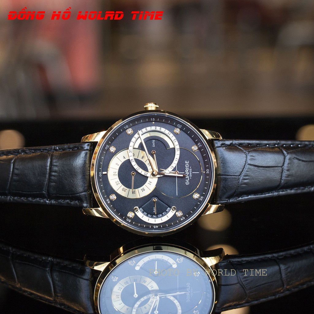 Đồng Hồ Nam Sunrise Dây Da 1146SA  Chính Hãng Full Box Kính Sapphire Chống Xước , Chống Nước , Dây Da Cao Cấp | BigBuy360 - bigbuy360.vn
