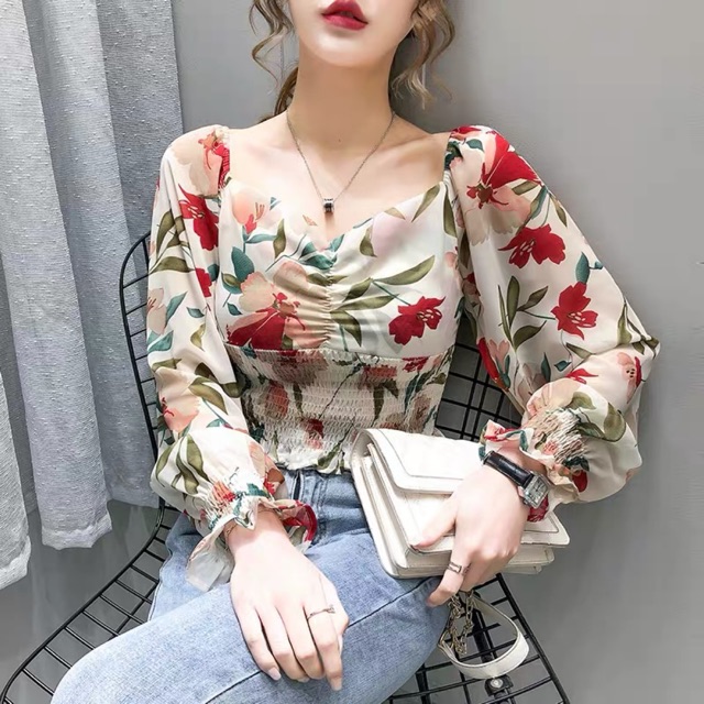 Áo bông nhí họa tiết cực sang chảnh