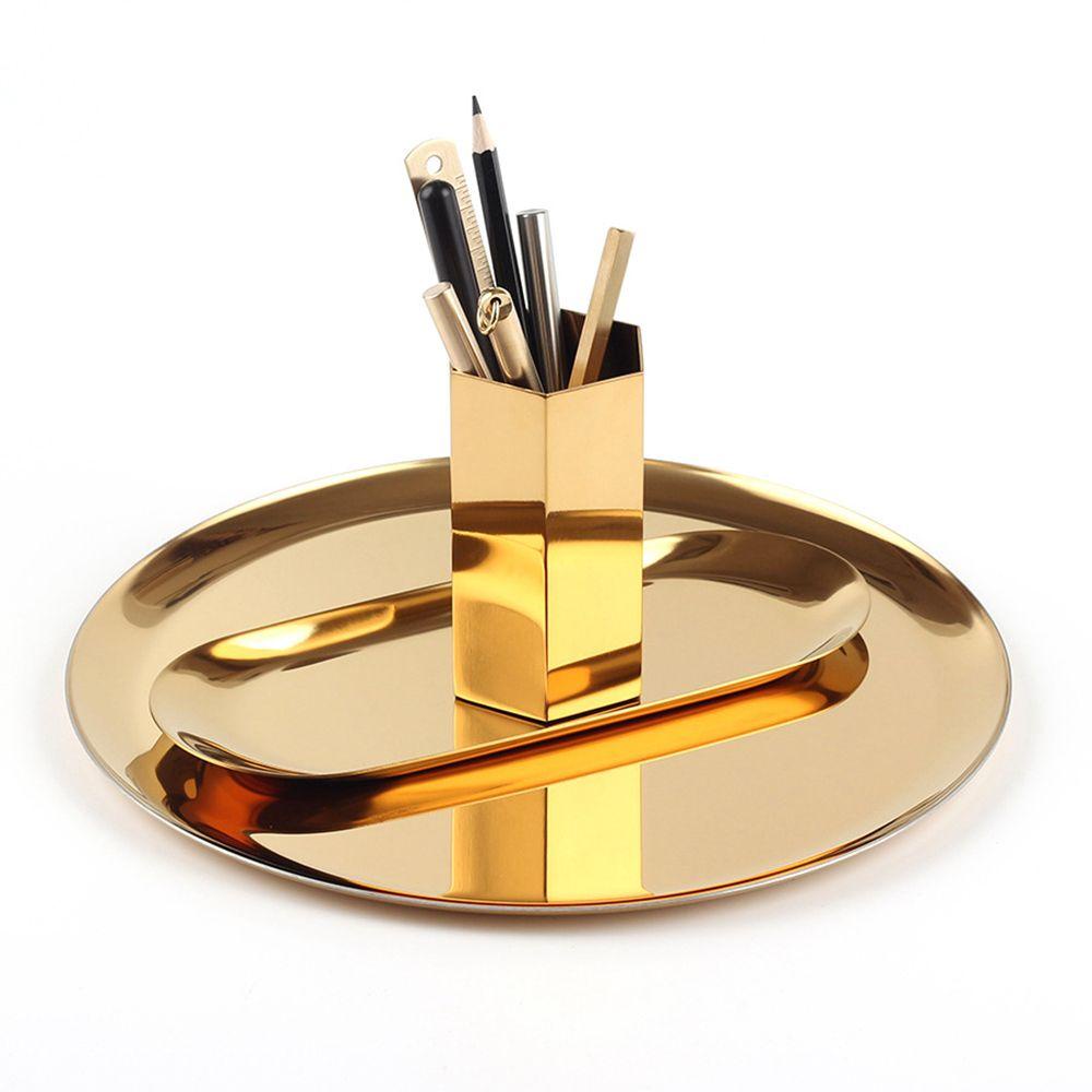 Giá Đỡ Bút Bằng Thép Không Gỉ Hình Lục Giác Thanh Lịch Sắp Xếp Gọn Gàng