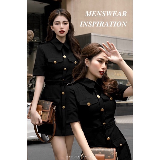 Vest nút kèm đai siêu sang chảnh