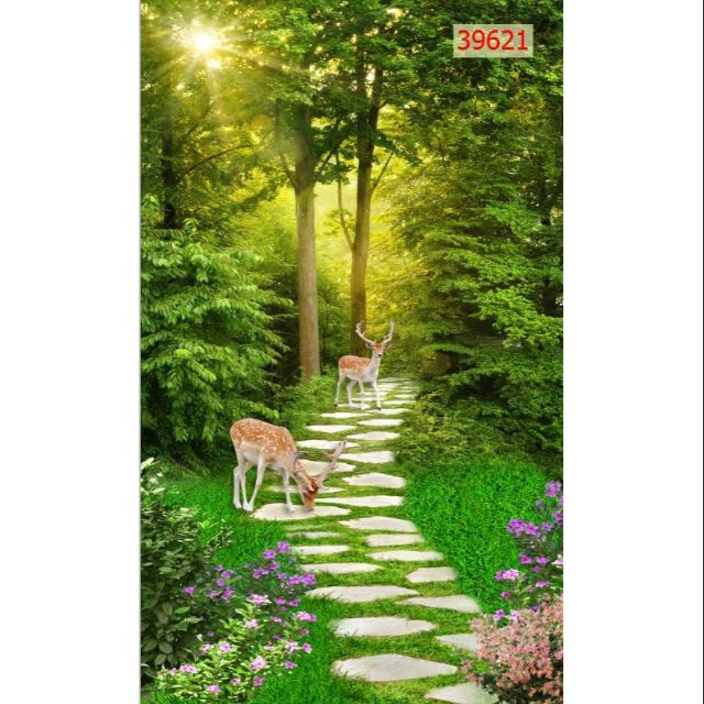 Tranh dán tường 3D keo sẵn