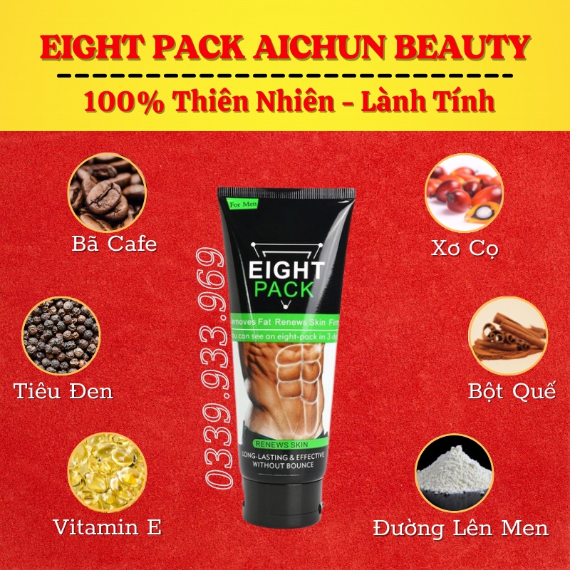 Kem Tan Mỡ - Tăng Cơ Bụng Eight Pack Aichun Beauty 170g