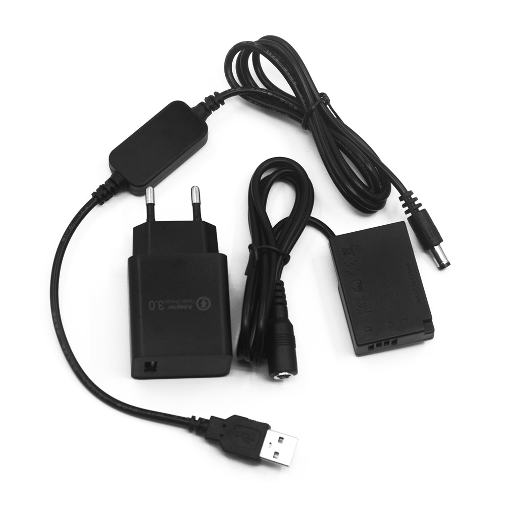 Bộ Dây Cáp Chuyển Đổi Nguồn Và Pin 5V LP-E17 DR-E18 DC Dành Cho Canon EOS 77D 200D 250D 750D 760D 800D 850D 8000D 9000D RP