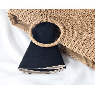 Korean style striped sun-protective double-layer wide-brimmed hat
