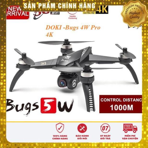 (giá khai trương) [BẢN 4K] Flycam MJX Bugs 5W 4K PRO 2020 2 GPS Tự Động Quay Về Camera FPV WIFI 4K 5G, Tự Bay Theo Chủ