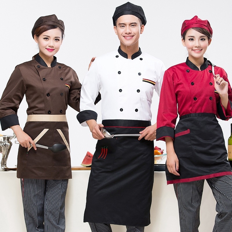 Áo đầu bếp WEBURSE ngắn tay chất vải đẹp hàng nhập khẩu