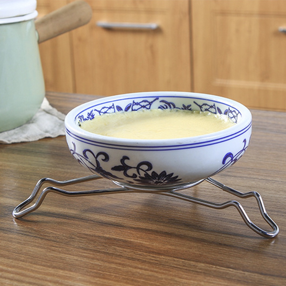 1 Khay Hấp Bánh Bao / Rau Củ Hình Tam Giác Bằng Thép Không Gỉ Dày Dặn Đa Năng