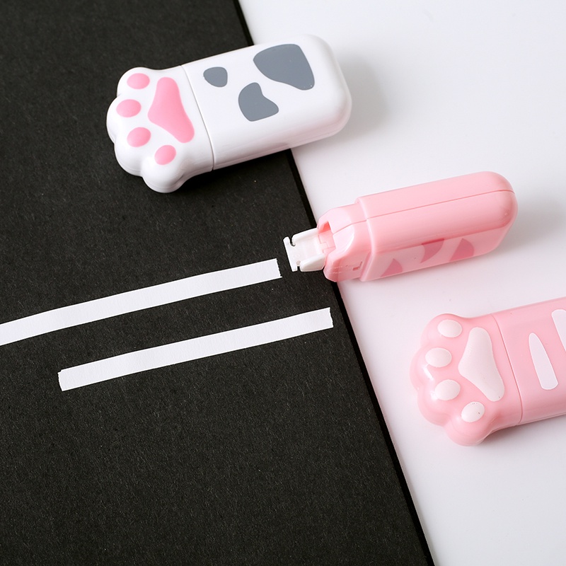 Bút Xóa Kéo Hình Dấu Chân Mèo Dễ Thương 5mm * 6m
