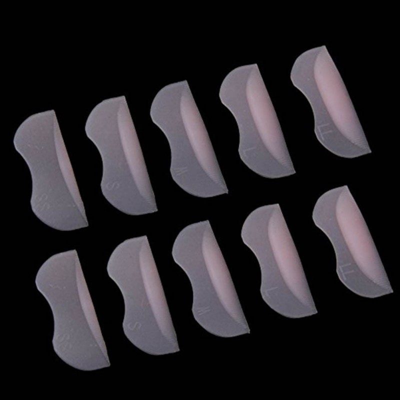 [Hàng mới về] 5 cặp dụng cụ hỗ trợ uốn cong lông mi giả bằng silicon