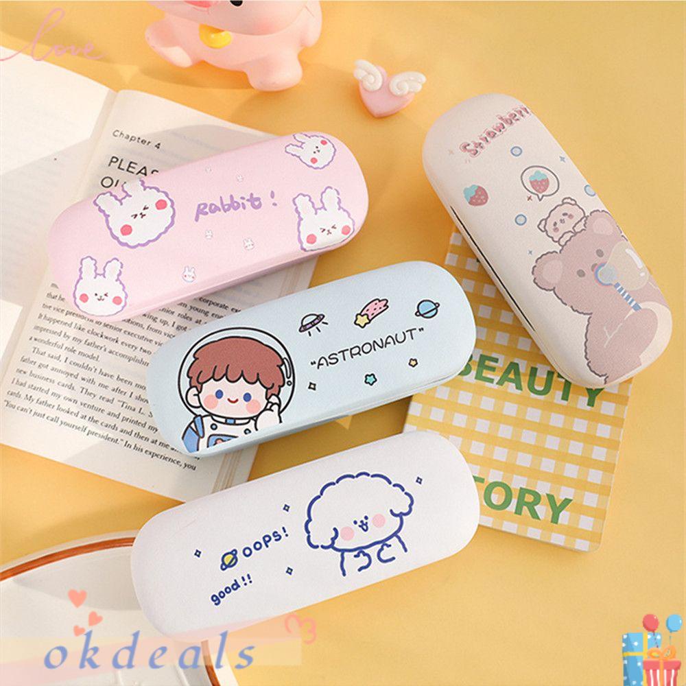 Hộp Cứng Họa Tiết Hoạt Hình Bảo Vệ Mắt Kính Dành Cho Nam Nữ