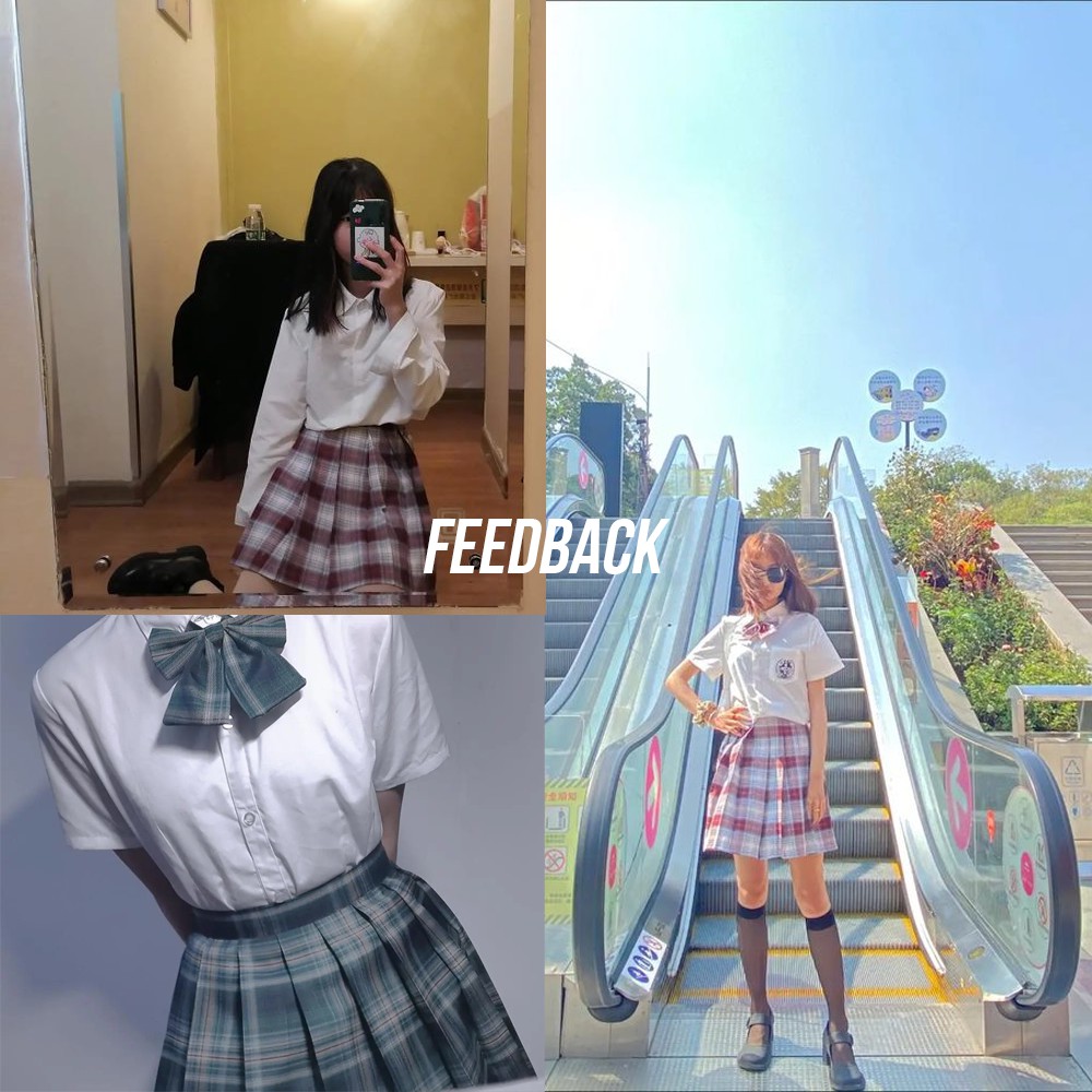 Áo sơ mi cài cúc jk đồng phục nhật bản phong cách học sinh dễ thương A00012