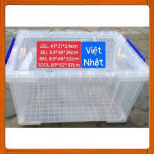 Thùng nhựa trong Việt Nhật 25L/35L/65L/100L