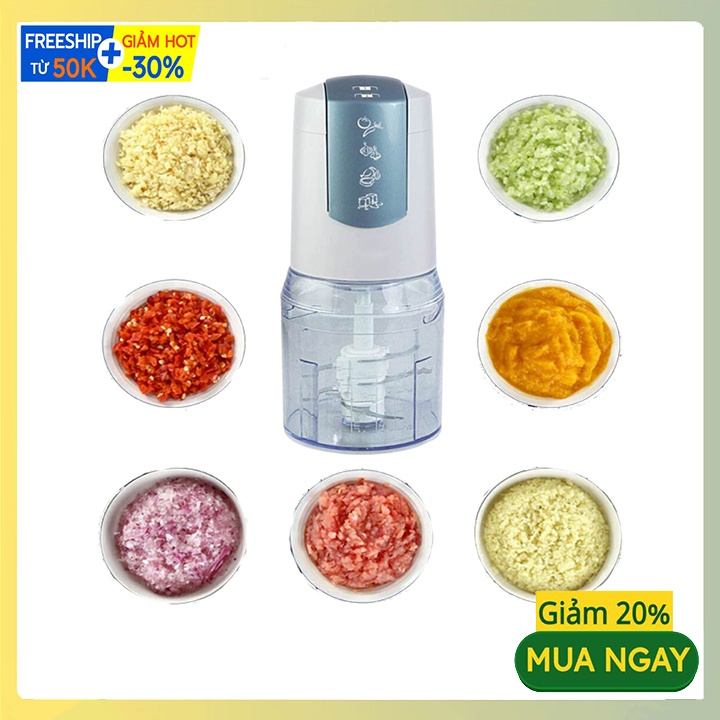 Máy Xay Thịt Đa Năng Cối 6 Lưỡi Xay Tỏi Ớt SOKANY 400W