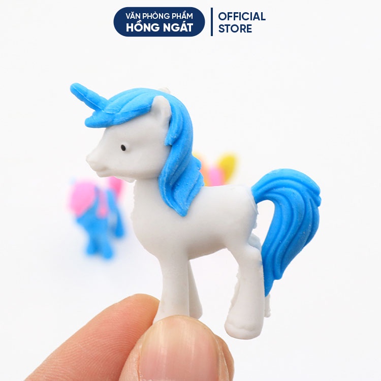 Tẩy bút chì hình ngựa pony, đồ dùng học tập dễ thương cute giá rẻ làm quà tặng học sinh văn phòng phẩm T06