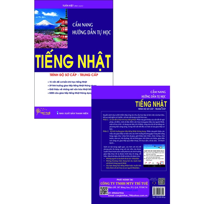 Sách - Cẩm nang hướng dẫn tự học tiếng Nhật trình độ sơ cấp - trung cấp