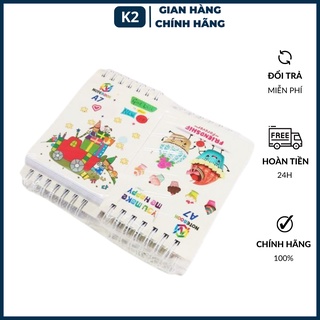 Sổ tay lò xo mini gáy xoắn, nhỏ xinh cute notebook A7 đẹp, chất lượng cao