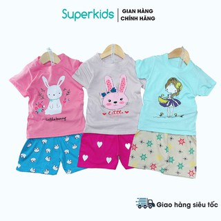Bộ cộc tay thun cotton nhiều màu cho bé trai, bé gái