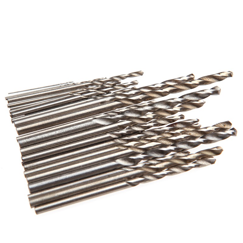 WER 28Pcs Mini Micro HSS Twist Drill Bits Set Metric 0.3-3.0mm Sizes For PCB Crafts