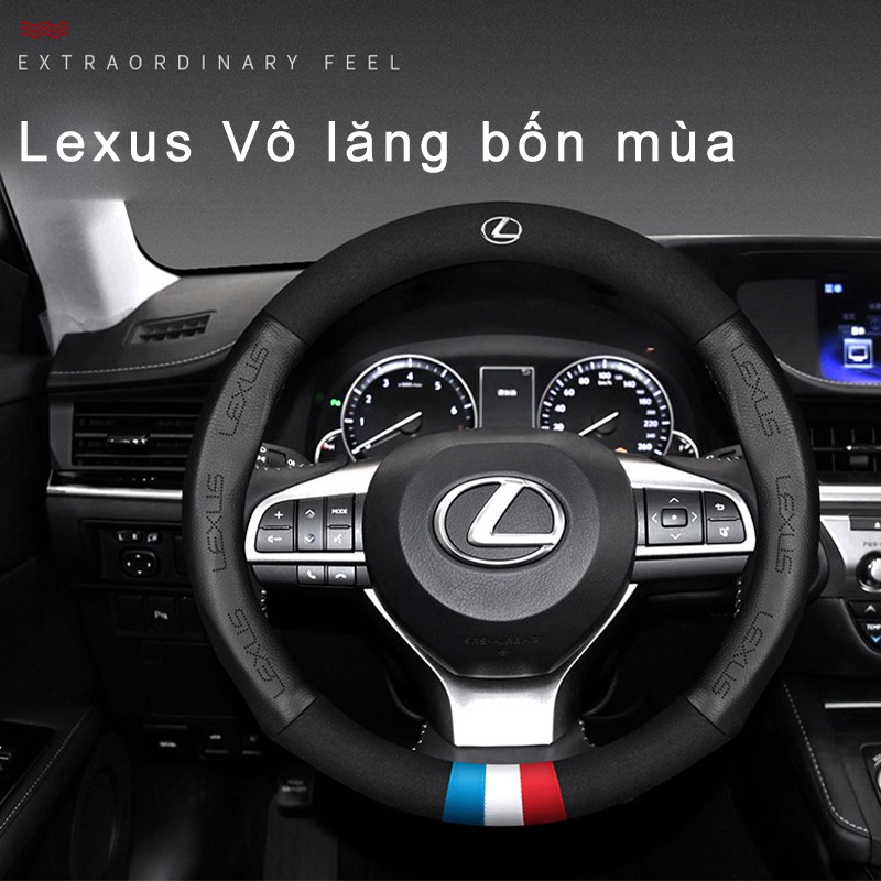 Lexus Bọc vô lăng lông da bò thật ô tô cao cấp đẹp Lexus is250 rx300 rx330 rx 350 gx470 nx rx ct200h gs300 gs