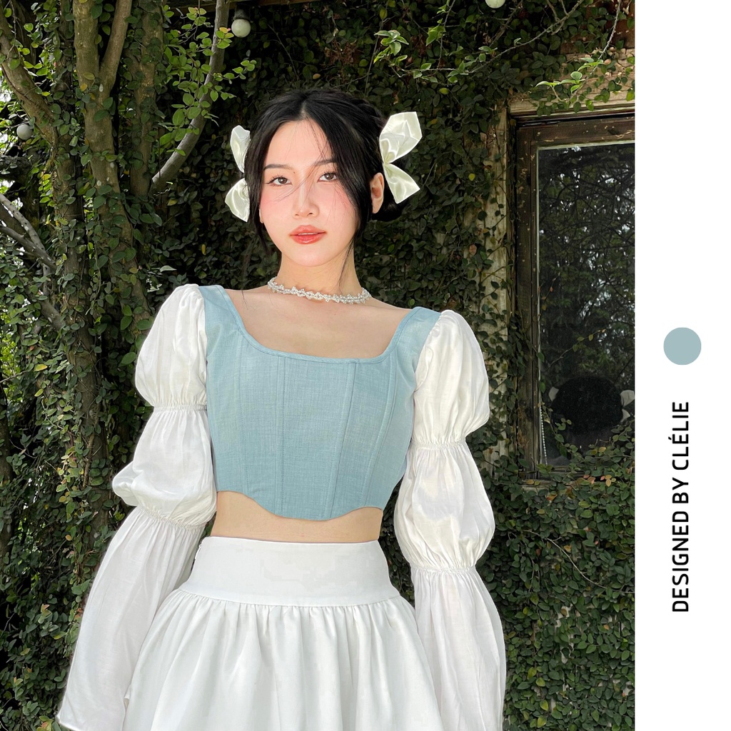 Áo corset thiết kế tay dài | MALI TOP - CLÉLIE