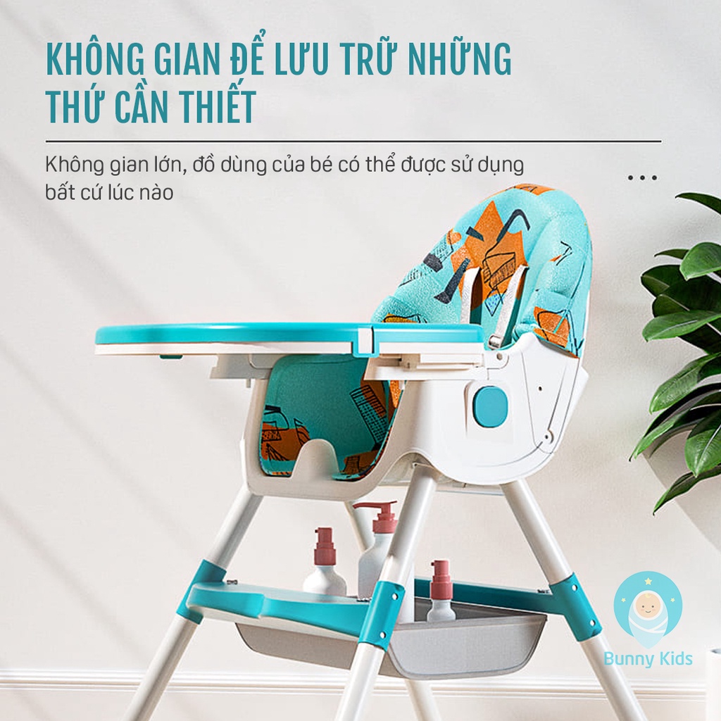 Ghế Ăn Dặm BellyBaby Có Bánh Xe, Gấp Gọn Siêu Tiện Lợi - Nhập Khẩu Chính Hãng Dành Cho Bé - BellyBaby