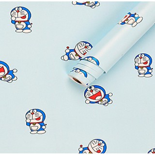 1 mét giấy dán tường doremon tí hon - khổ rộng 45cmc có keo sẵn