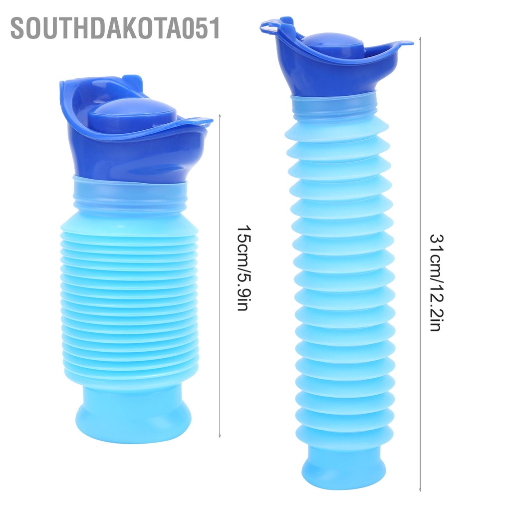 Southdakota051 Túi đựng nước tiểu di động ngoài trời 750ML Nhà vệ sinh nhỏ có thể gập lại để cắm trại Ô tô du lịch kẹt xe