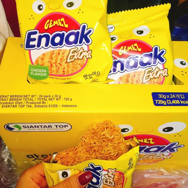 [FREESHIP] Snack Mì Gà Enaak Indonesia (Gemez Enaak Extra chicken flavour)