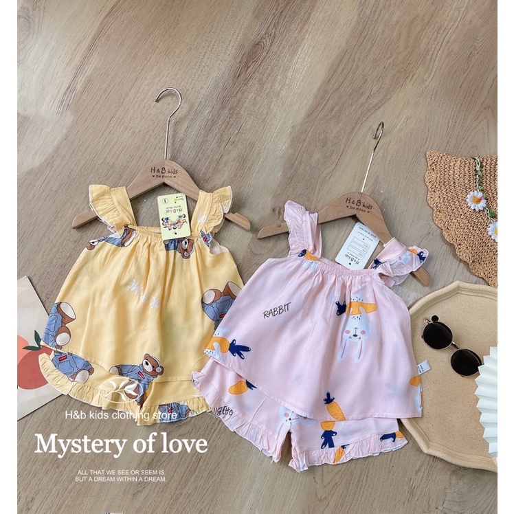 ĐỒ BỘ MẶC HÈ 2 DÂY CÁNH TIÊN CHO BÉ GÁI - HÀNG ĐẸP