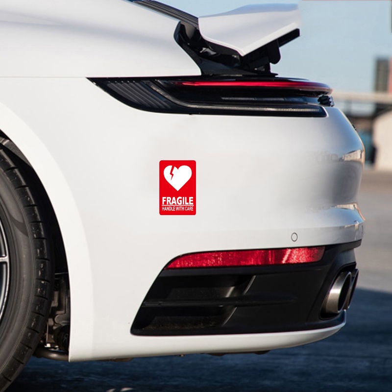 &quot;FRAGILE&quot; Hình dán cảnh báo &quot;XỬ LÝ VỚI CHĂM SÓC&quot; Decal phản quang Xe mô tô xe máy xe đạp Vỏ trầy xước Đề can dán