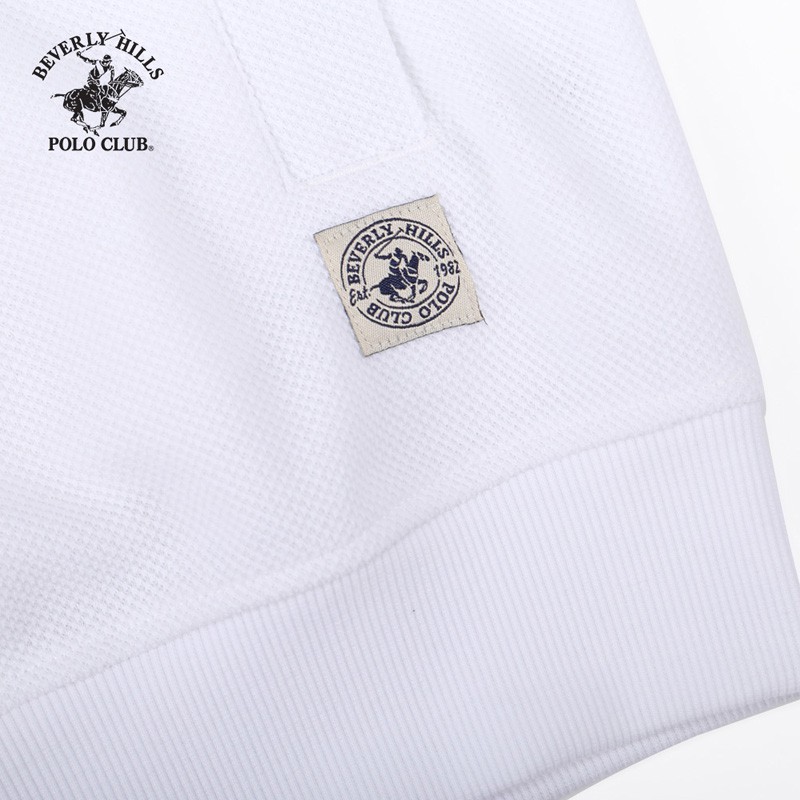 Áo Hoodie có mũ Nam Beverly Hills Polo Club Regularfit Cotton Trắng HMRLS20V141