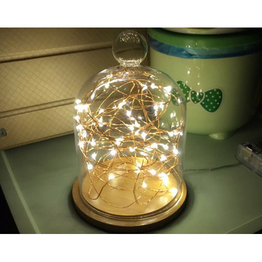 Đèn Led mini siêu sáng dây Đồng Fairy Light Dài 3M sử dụng Pin AA