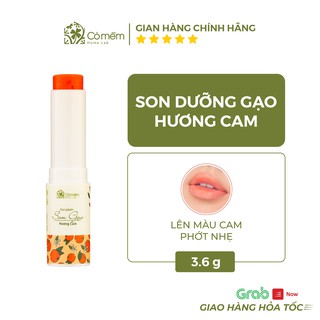 Son Dưỡng Môi Có Màu Gạo Hương Cam Dưỡng Môi Mềm Mại, Giảm Thâm Môi Cỏ Mềm 3,6g