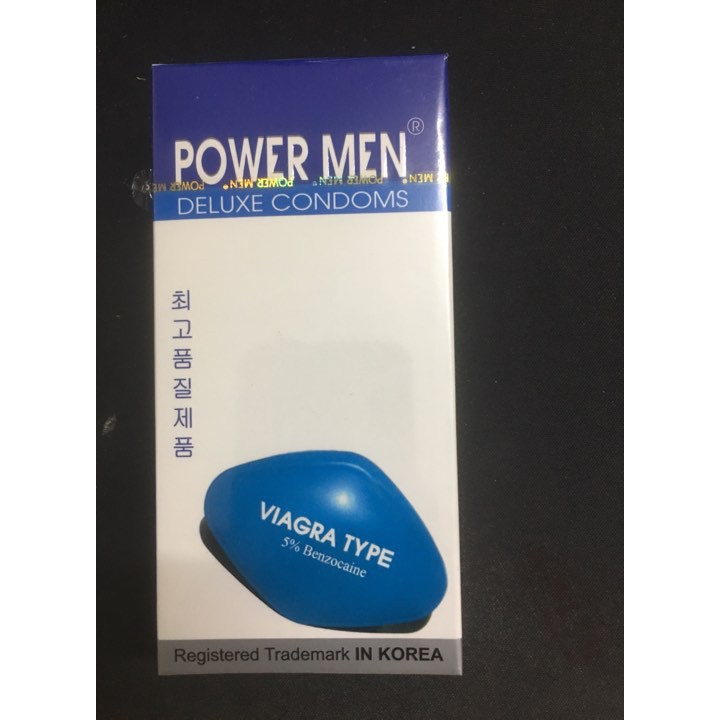 Bao cao su Power Men Viagra chống xuất tinh sớm hộp 12 chiếc