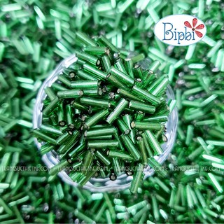 Hạt cườm khúc dài đính váy áo xanh lá silverline