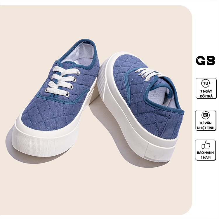 Giày Sneaker Nữ Đế Cao 3 Màu giayBOM GB Classisc B1612