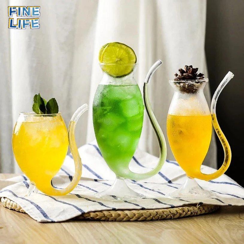 Ly Thủy Tinh Pha Lê Uống Rượu Cocktail Hình Chú Chuột Sáng Tạo 7.7 Kính