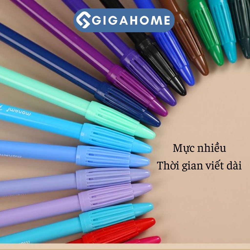 Hộp 12 Bút Dạ Màu Nước Viết Tiêu Đề, Ký Tên GIGAHOME Màu Tươi Sáng 10322