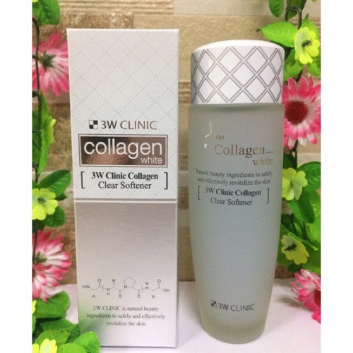 Nước hoa hồng dưỡng trắng da chiết xuất từ Collagen 3W Clinic Hàn Quốc 150ml | BigBuy360 - bigbuy360.vn