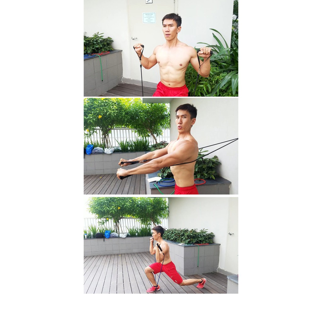 Bộ 5 Dây Kéo Đàn Hồi - Dây Ngũ Sắc Tập Gym Đa Năng