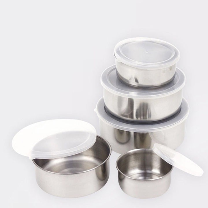 Bộ Bát Inox Có Nắp