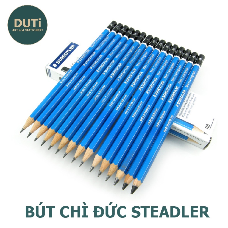 Bút chì Steadler phác thảo chuyên nghiệp  Độ cứng từ HB-8B Chì Đức vẽ mỹ thuật chân dung truyền thần